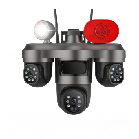 Camere de supraveghere - Camera supraveghere 4G 3 lentile 12MP Valvirtalex OKAM Pro exterior
