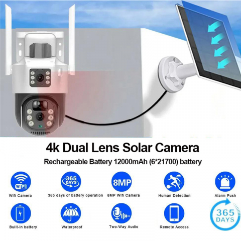 Camera Supraveghere 4G ValVirtalex cu Panou Solar – PTZ și Viziune Nocturnă [5]