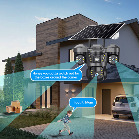 Camera supraveghere 4G solara V380 Solar 3P6C 4G PTZ exterior [9]