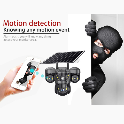 Camera supraveghere 4G solara V380 Solar 3P6C 4G PTZ exterior [13]