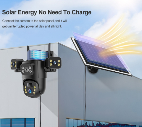 Cameră Supraveghere 4G Solară VALVIRTALEX ES-SOLAR-XLGA-BLACK – Autonomă, PIR 10m, Vedere Nocturnă [1]