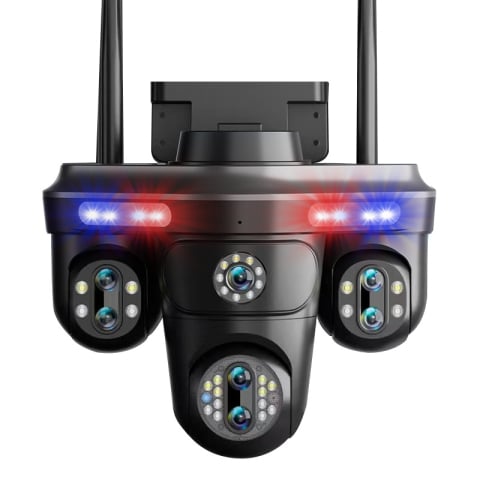 Camere de supraveghere - Camera Supraveghere 4MP Triple Lens 10X ValVirtalex – Vedere Nocturna Color