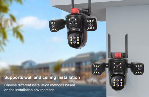 Cameră Supraveghere 10K ValVirtalex – 5 Lentile, Zoom 10X, Viziune Nocturnă Color, PTZ [1]