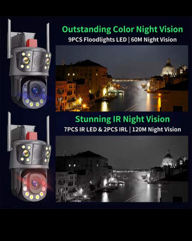 Cameră Supraveghere Smart 12MP ValVirtalex cu Zoom 100X și Viziune Nocturnă Color [2]