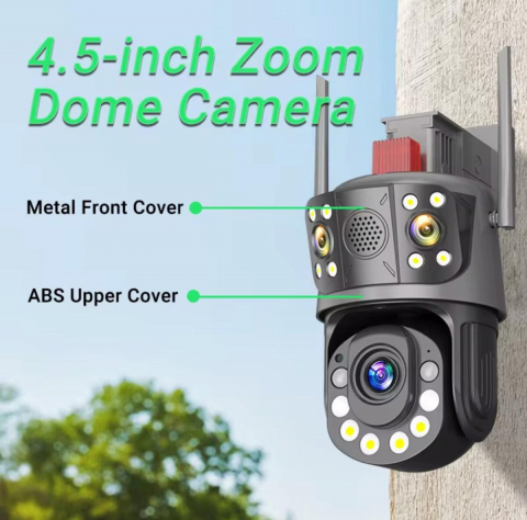 Cameră Supraveghere Smart 12MP ValVirtalex cu Zoom 100X și Viziune Nocturnă Color [3]
