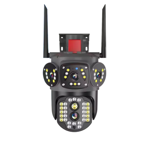 Camere de supraveghere - Cameră Supraveghere Solară 4G V380 S9A 10X – 3 Lentile, Zoom 10X