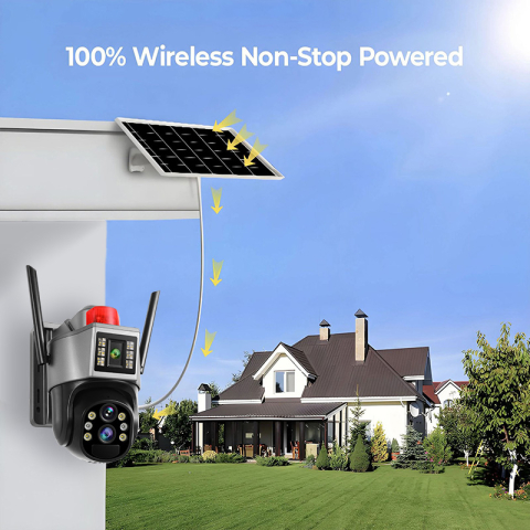 Camera Supraveghere Solară 4G ValVirtalex S6B-10X Grey Zoom 10x [3]