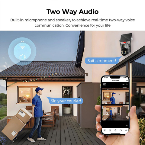 Camera Supraveghere Solară 4G ValVirtalex S6B-10X Grey Zoom 10x [6]