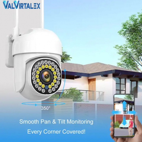 Cameră Supraveghere Wi-Fi 5MP Valvirtalex® cu IR și Detecție Mișcare [4]