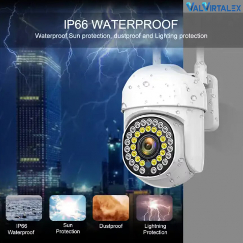 Cameră Supraveghere Wi-Fi 5MP Valvirtalex® cu IR și Detecție Mișcare [6]