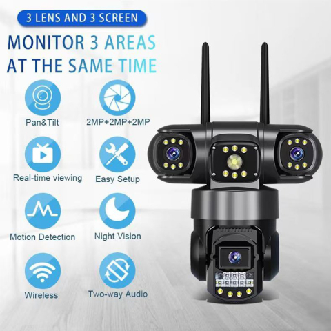 Cameră Supraveghere WiFi VALVIRTALEX V380-3P6-WIFI 3MP PTZ [1]