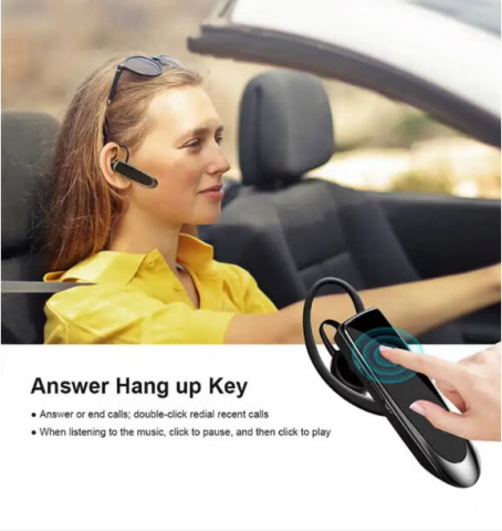Cască Bluetooth VALVIRTALEX® K200 cu Microfon și Autonomie 24h – Bluetooth 5.0, Conectivitate Duală, CVC 6.0 [2]