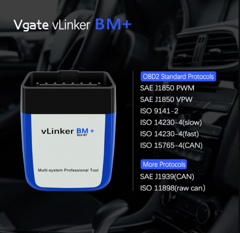 Tester Diagnoză Vgate VLinker BM Bluetooth – OBD2 pentru BMW și Mini [4]