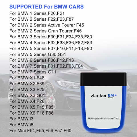 Tester Diagnoză Vgate VLinker BM Bluetooth – OBD2 pentru BMW și Mini [8]