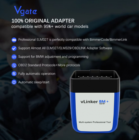 Tester Diagnoză Vgate VLinker BM Bluetooth – OBD2 pentru BMW și Mini [3]
