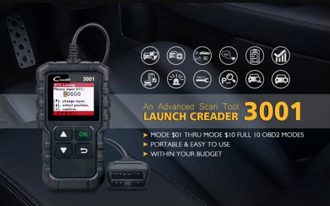 Tester Diagnoză Auto Launch Creader CR3001 OBD2 – Compatibil Multimarcă [4]