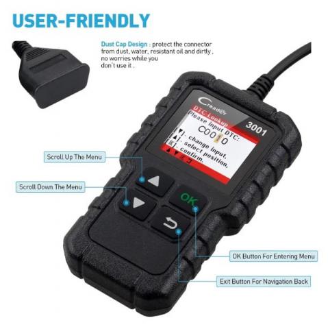 Tester Diagnoză Auto Launch Creader CR3001 OBD2 – Compatibil Multimarcă [6]