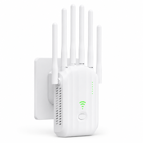 Amplificatoare WiFi - Extender WiFi Higi U20 dual band 1200 Mbps cu 6 antene externe