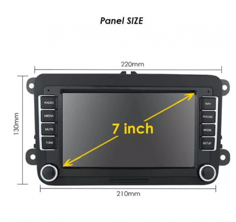 Navigație Android 9 inch Valvirtalex 1GB 16GB – Compatibilă cu VW Passat B6, Golf 5, Skoda, Seat – Sistem Multimedia Auto [3]