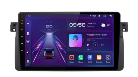 Navigație Auto Android 11 9" VALVIRTALEX pentru BMW E46, Rover, MG [1]