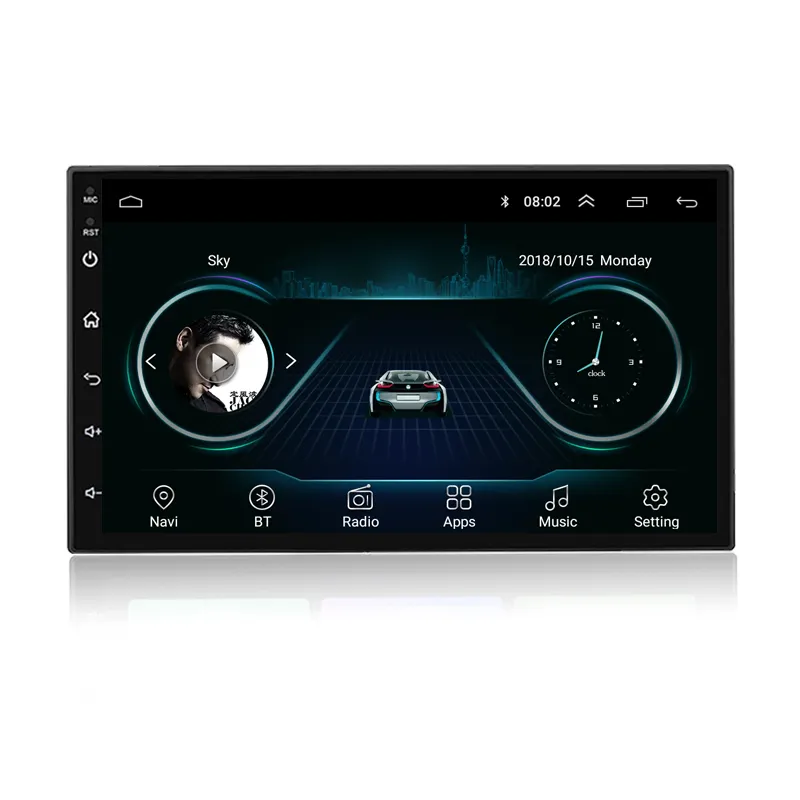Navigatii auto - Navigație Auto Android 2DIN 7” – 2GB RAM 32GB ROM, GPS, WiFi, Bluetooth, Compatibilă Universal