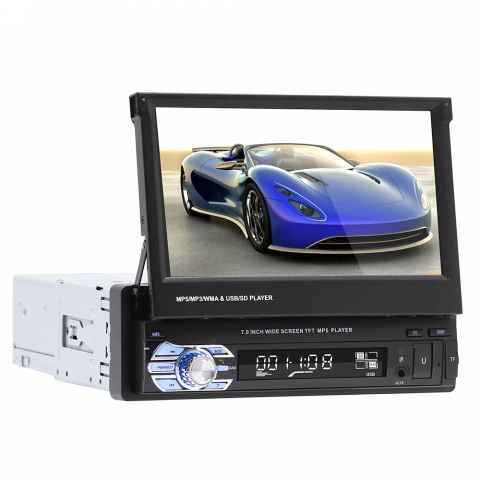 Lichidare de stoc % - Player Auto 1DIN VALVIRTALEX cu Ecran Retractabil 7" și Bluetooth