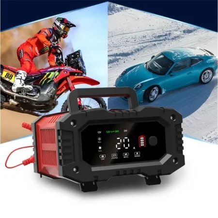 Redresor Inteligent Auto Foxsur FPT-200 12V/20A – 24V/10A cu LCD și Funcție Repair [2]