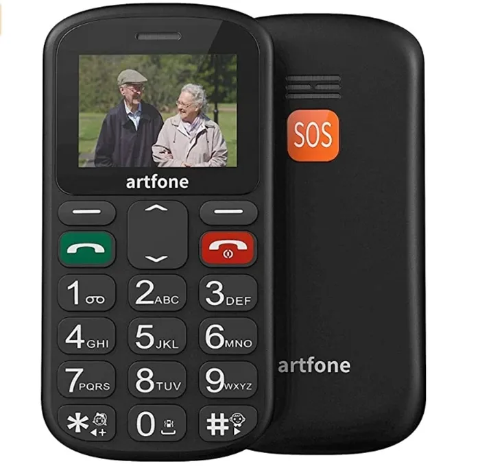 Telefoane mobile Seniori - Telefon Artfone CS181 cu Buton SOS și Taste Mari pentru Seniori