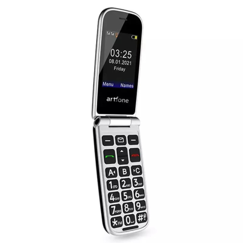 Telefon Mobil Artfone F20 Roșu pentru Seniori cu Taste Mari și Buton SOS [1]