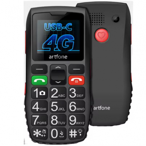 Telefon Mobil Artfone pentru Seniori cu Taste Mari și Buton SOS – Meniu Română [3]