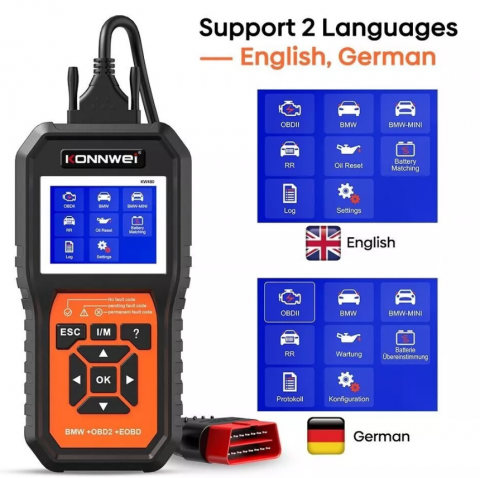 Tester Auto BMW KONNWEI KW480 – Diagnoză OBD2 Profesională | VALVIRTALEX® [2]