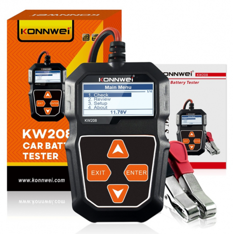 Tester baterie auto KONNWEI KW208 – Valvirtalex® [5]