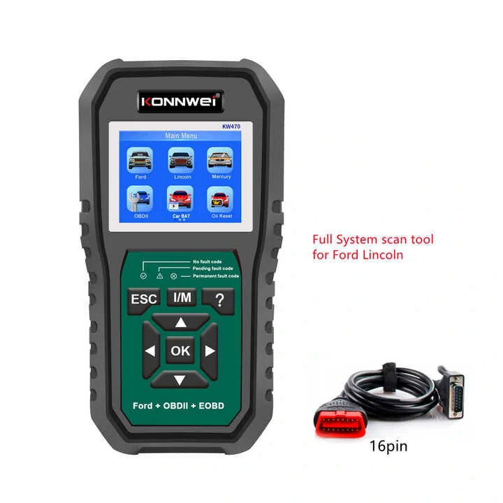 Noutati - Tester diagnoza auto KONNWEI KW470 OBD2 Ford baterie
