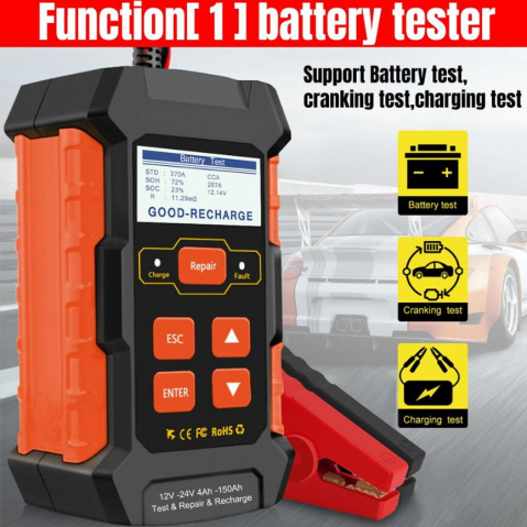 Tester și Redresor Inteligent Valvirtalex KW520 12V/24V 3 în 1 cu LCD [6]