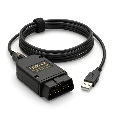 Testere & Diagnoze Auto - Tester VCDS VAG Com 25.3 HEX-V2 diagnoză VW Audi Seat Skoda