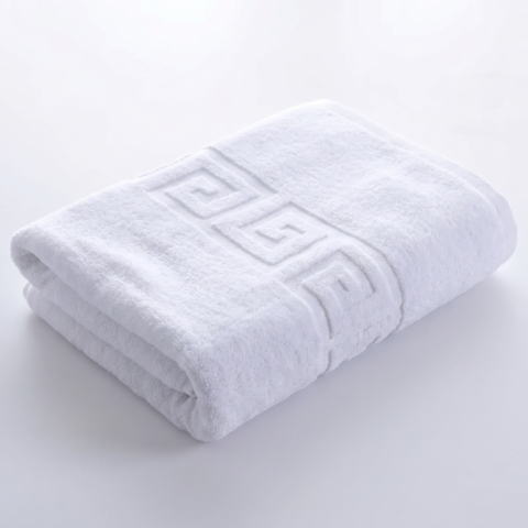 PROSOAPE HOTELIERE - Prosop Hotelier Premium 650 GSM Alb cu Bordură Grecească