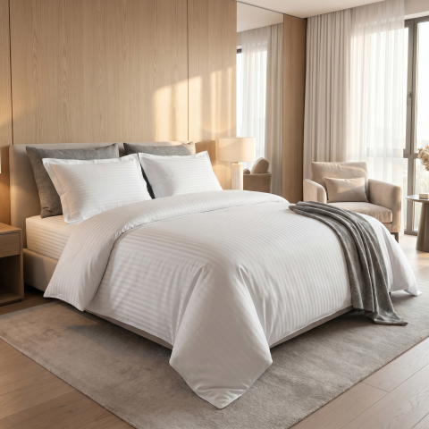 LENJERII HOTELIERE - Set 5 Lenjerii Hoteliere Damasc Standard Quality
