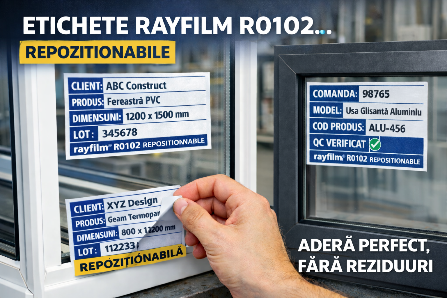 Etichete Repoziționabile Rayfilm R0102 – Soluția Inteligentă pentru Trasabilitate Fără Reziduuri