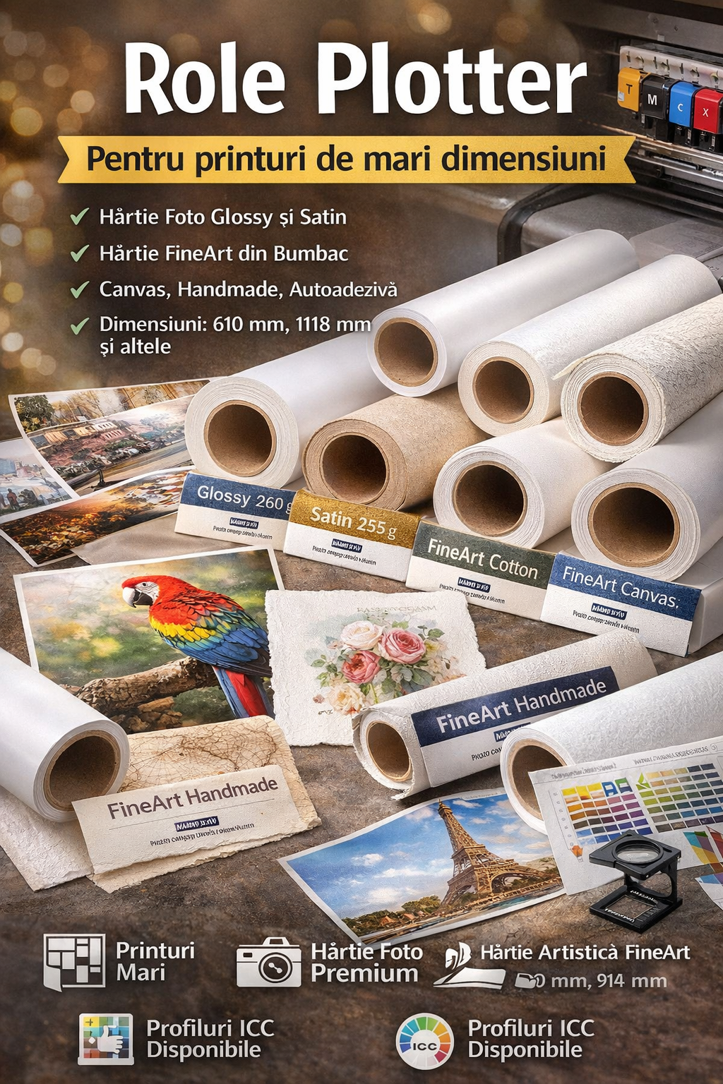 Role plotter – soluții profesionale pentru printuri de mari dimensiuni 
