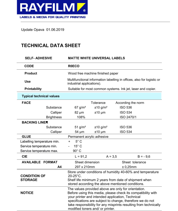 Etich 105x42.4 14buc/A4 1000/top ECO mata, uz univ Rayfilm [2]