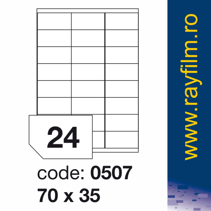 Etichete 70x35 24 buc/A4 autoadezive Rayfilm Office [2]