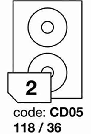 Everyday (hărt. uzuală) - Etichete autoadezive CD Rayfilm ECO 118x36