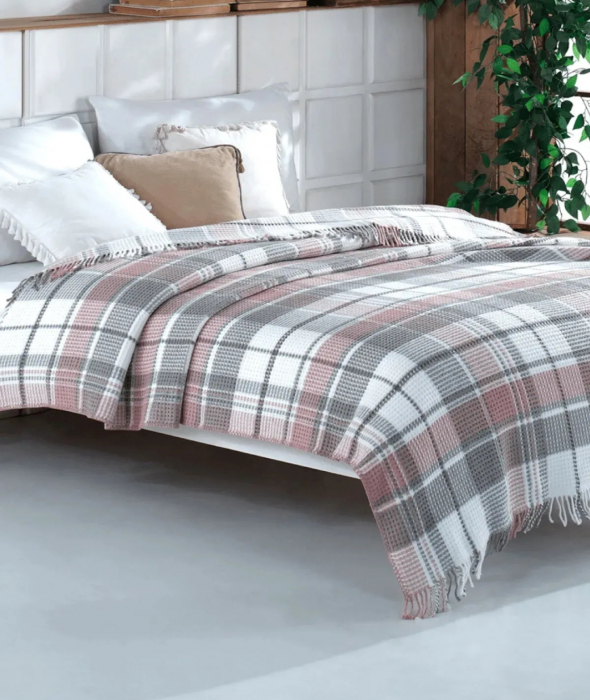 Patura pufoasa din bumbac multicolor -180x220Cm [1]