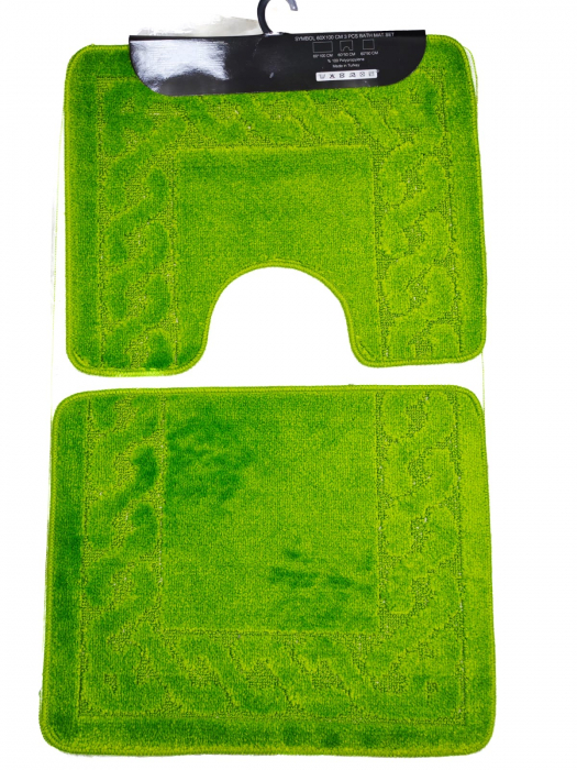 Set covorase baie 3 piese Verde 60x100cm [2]