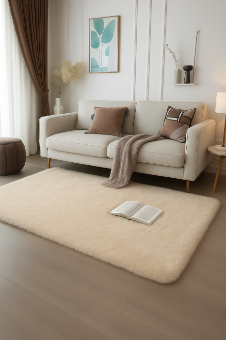 Covor din Blăniță Luxury Bej [1]