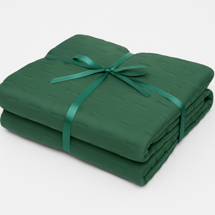 Cuvertura Din Bumbac Matlasat Premium -Culoare Verde ,Pat Dublu 220x240 cm [2]
