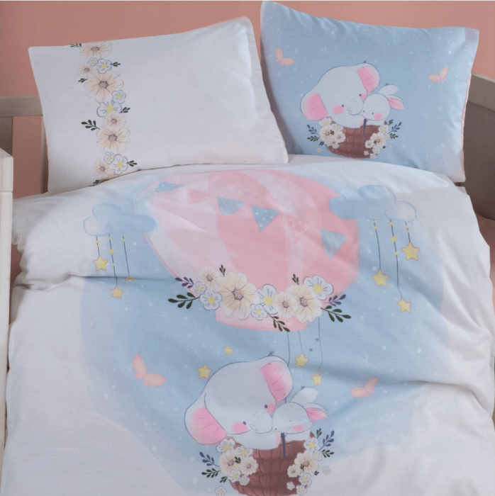 Lenjerie de pat pentru copii –model  Bambi  bumbac ranforce, 4 piese [1]