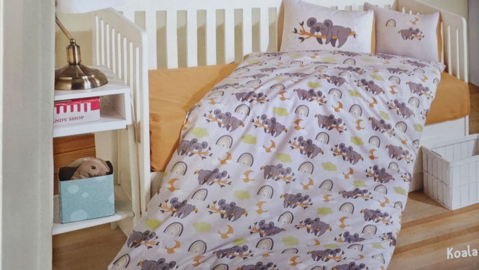 Lenjerie de pat pentru copii- model Koala bumbac ranforce, 4 piese [2]