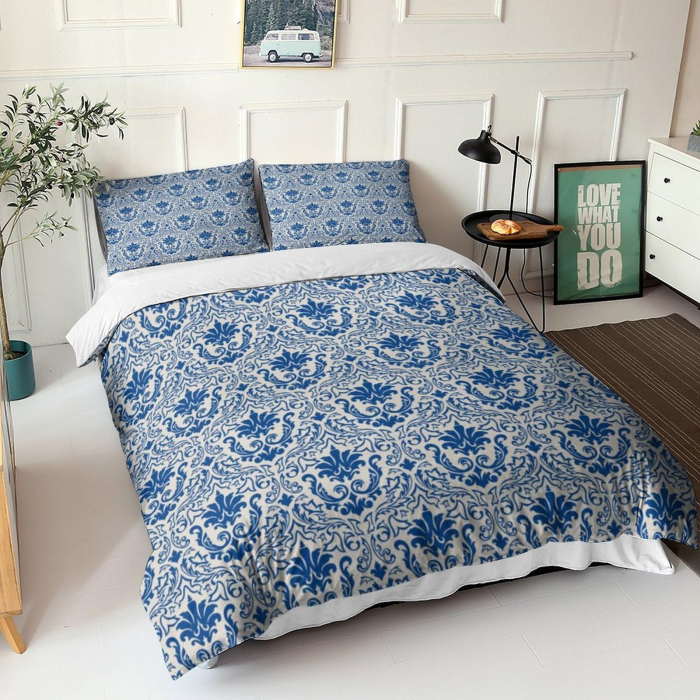 Lenjerie De Pat Dublu Premium, Bumbac 100%, 4 piese [1]