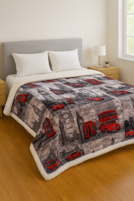 Patura City Cu Blanita Cocolino Moale Si Calduroasa -160x220 Cm [1]